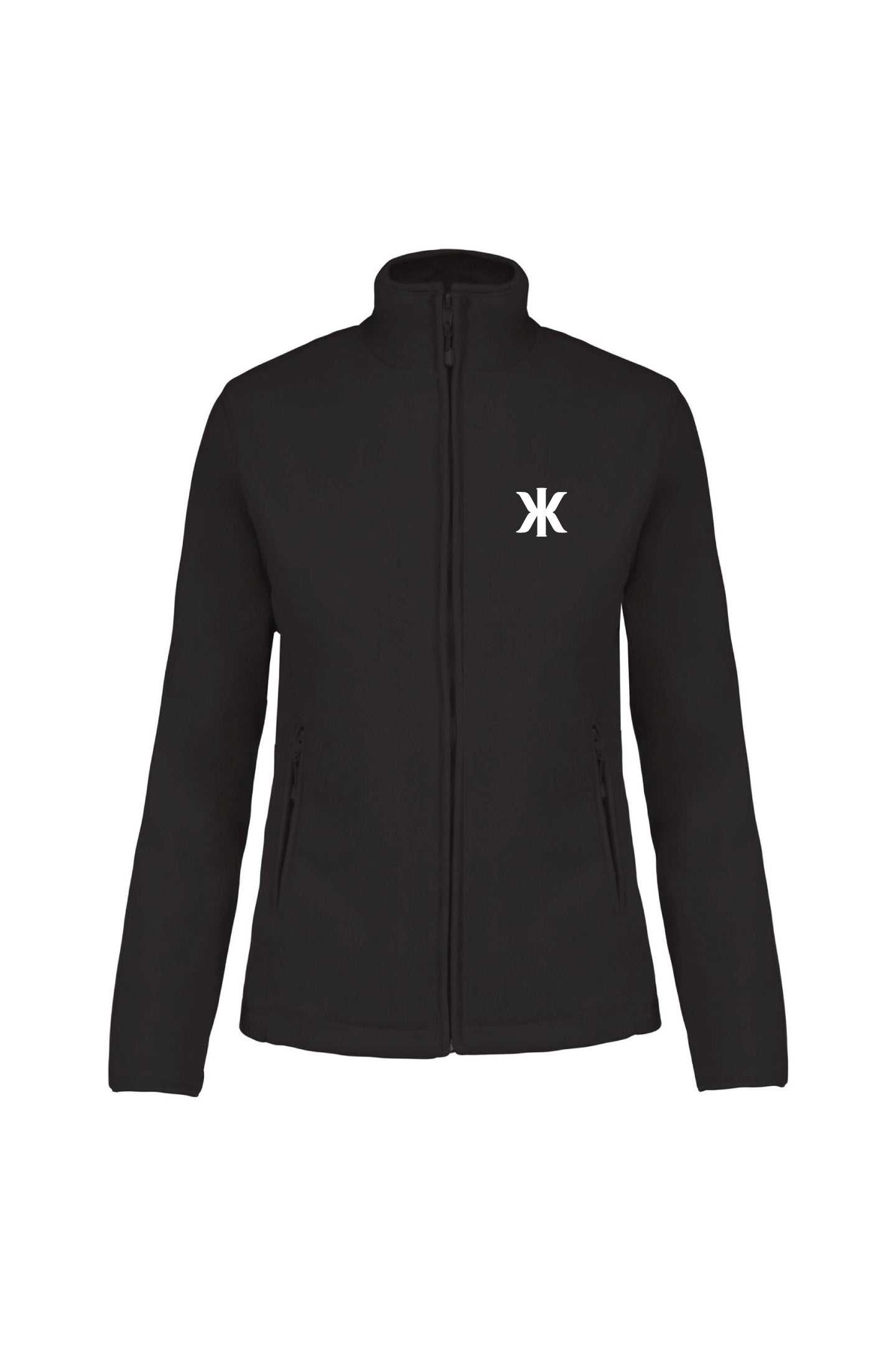 Logo fleecetakki (musta)