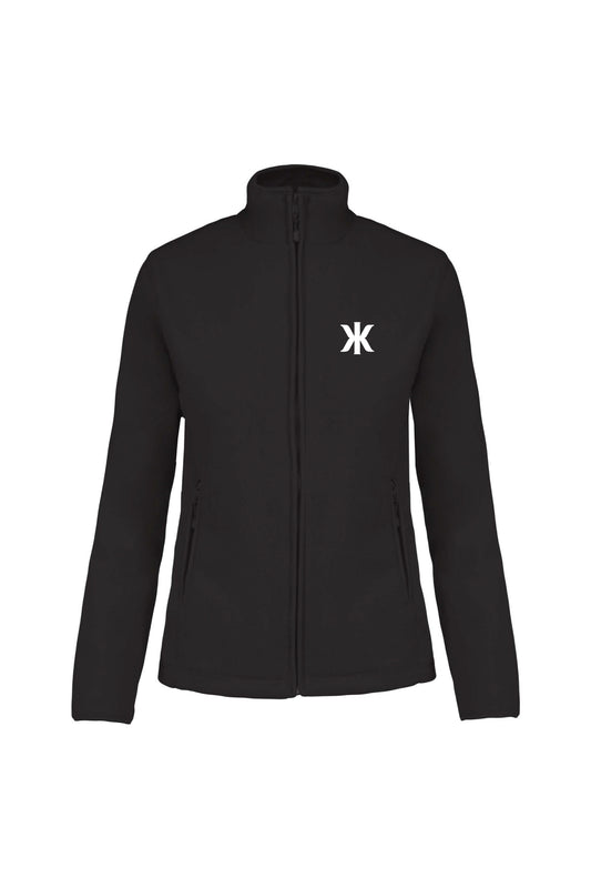 Logo fleecetakki (musta)