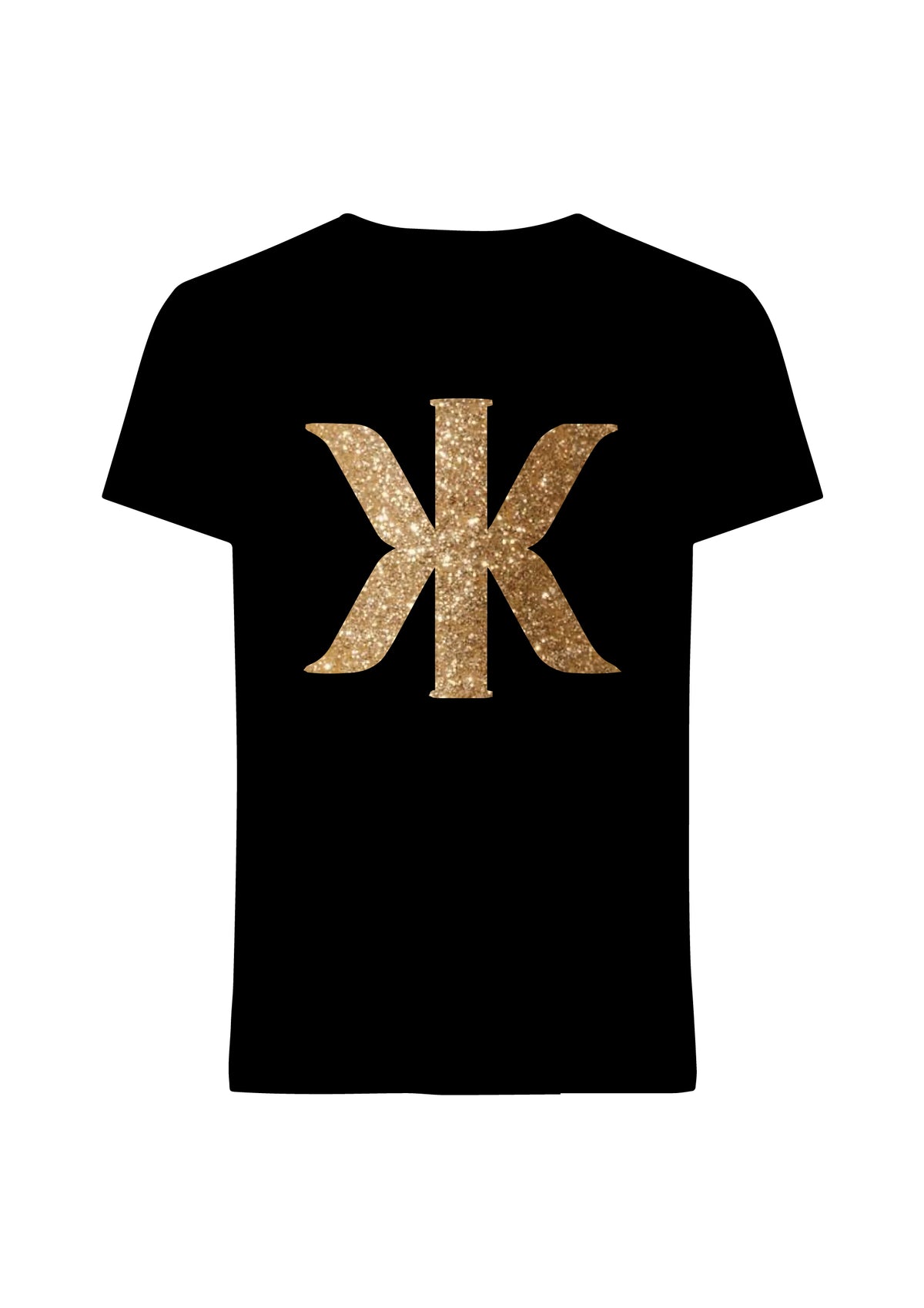 Glitter logo T-Paita (kultainen)
