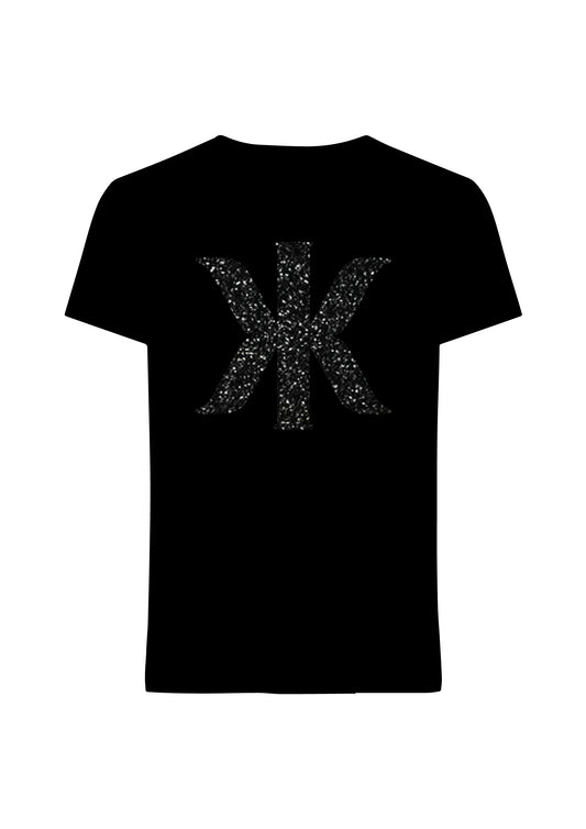 Glitter logo T-Paita (musta)